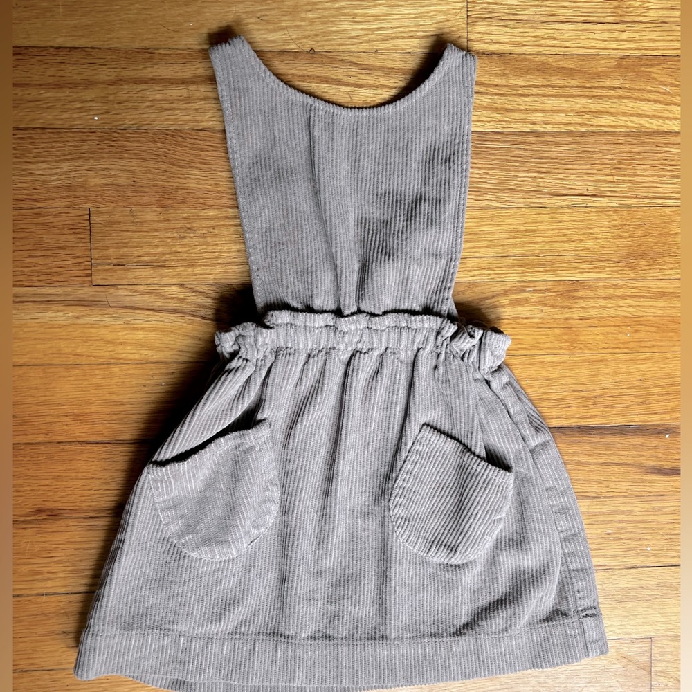 Zara Tan corduroy dress